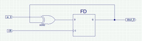 Logic circuit with flip-flop